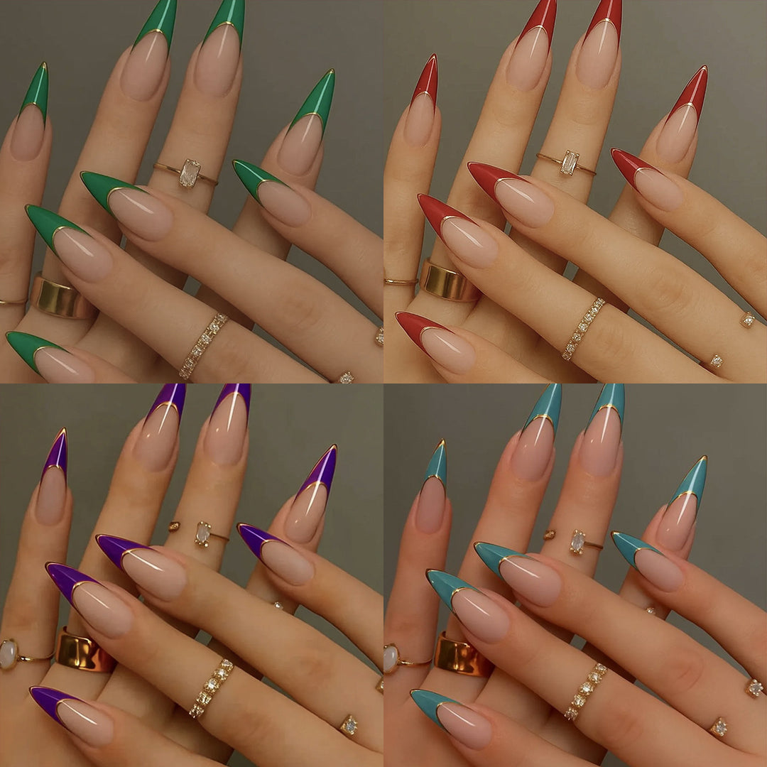 Elegant Stiletto Nail Enhancements Kalsten