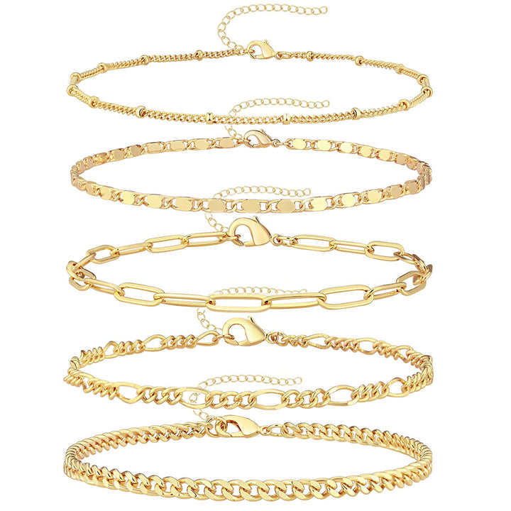 Adjustable Multi-Style Anklet Set Kalsten