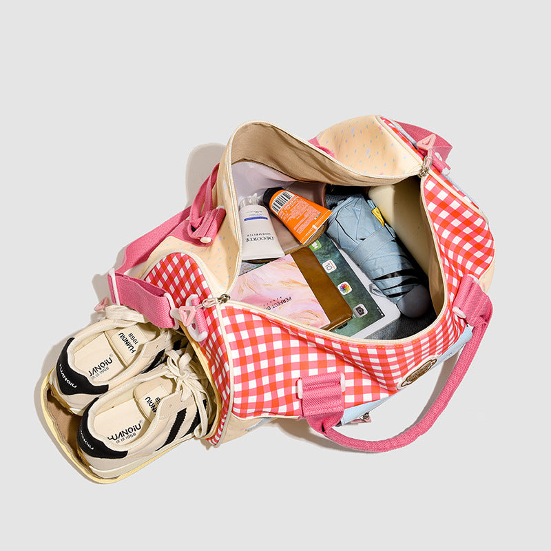 Colorful Patchwork Travel Duffel Bag Kalsten
