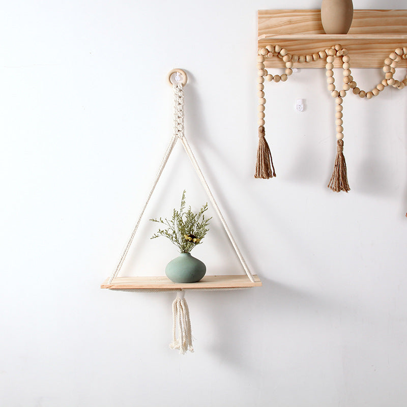 Macrame Triangle Floating Shelf Kalsten