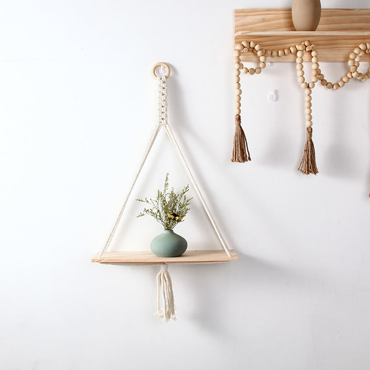 Macrame Triangle Floating Shelf Kalsten