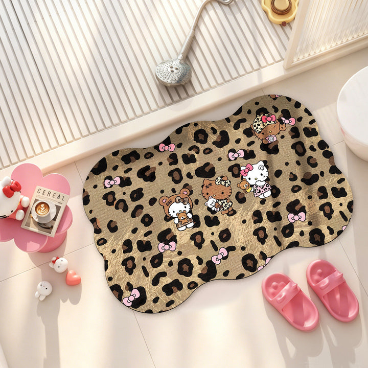 Cute Cartoon-Themed Plush Bath Mat