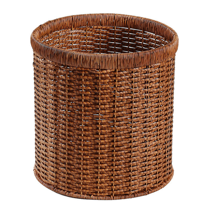 Handcrafted Natural Wicker Storage Bin Kalsten