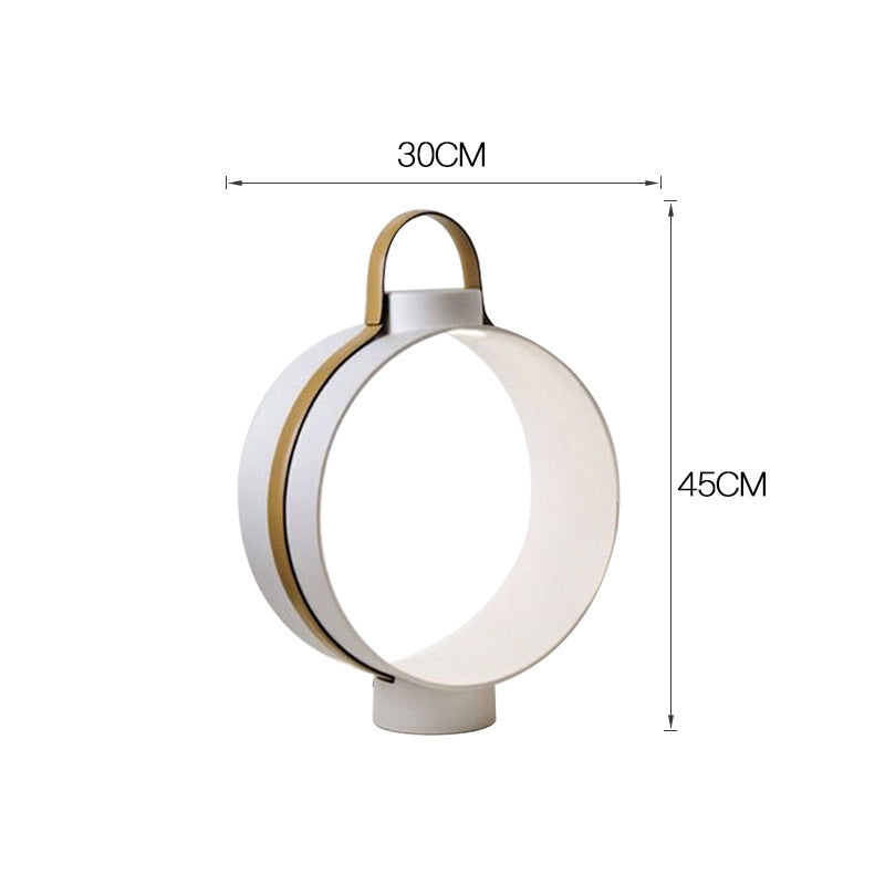 Modern Circular Portable Table Lamp