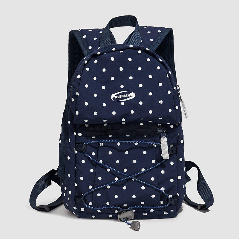 Trendy Polka Dot Casual Backpack Kalsten