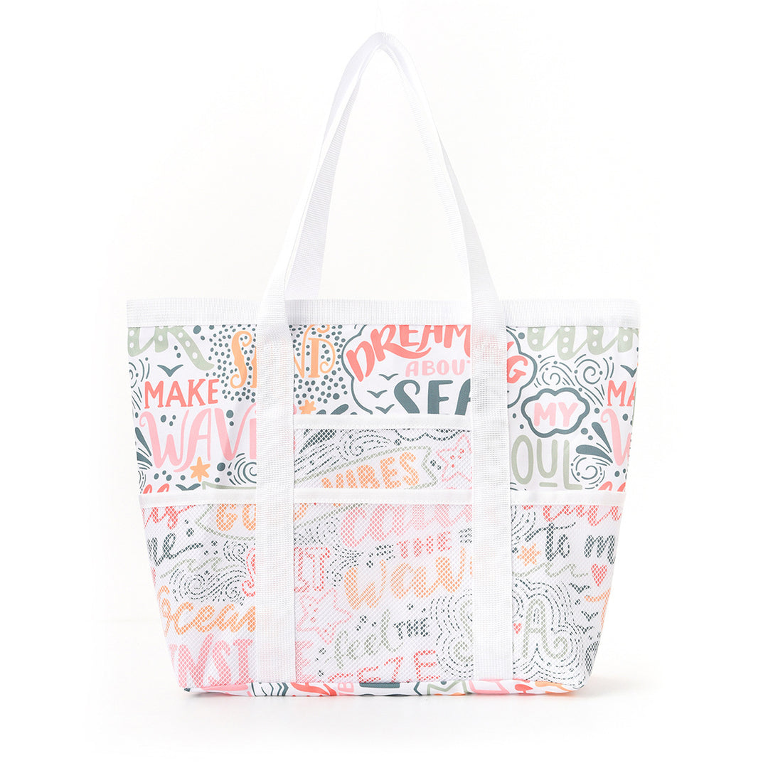 Spacious beach bag with breathable mesh design Kalsten