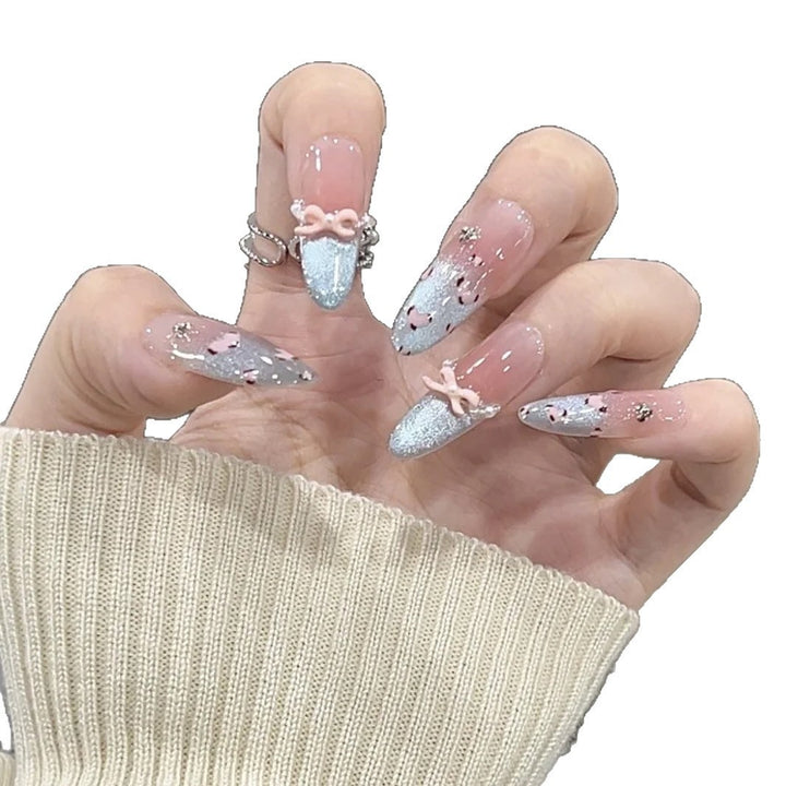 Elegant Glossy Square Press-On Nail Set