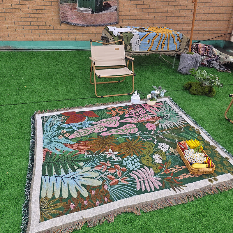 Artistic Woven Tapestry Blanket