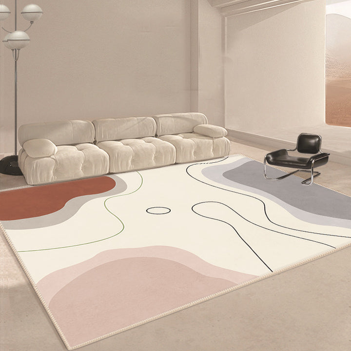 Modern Geometric Floral Area Rug Kalsten