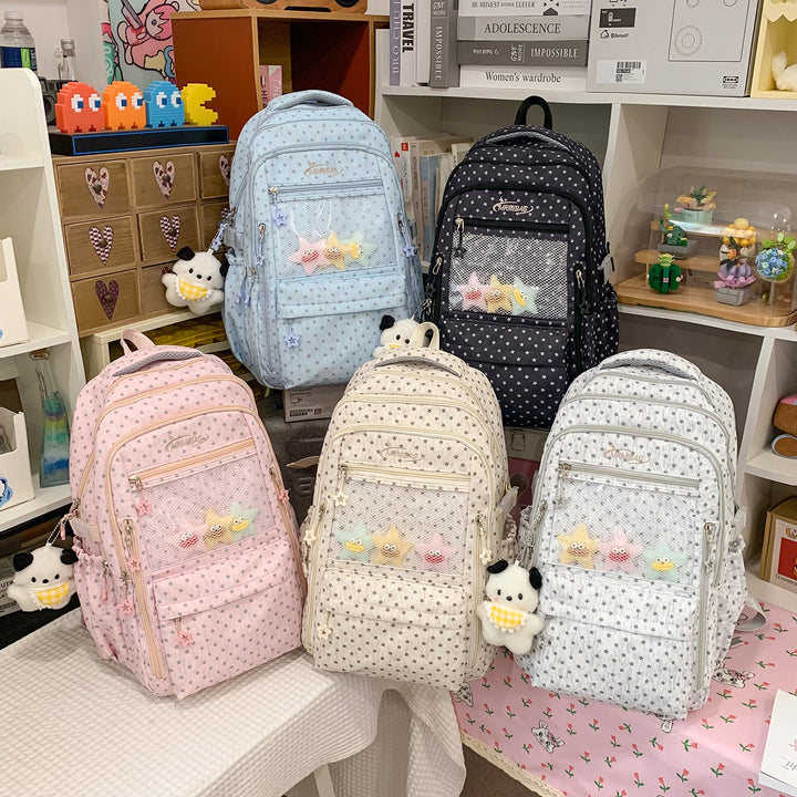Stylish Star-Printed Multi-Functional Backpack Kalsten