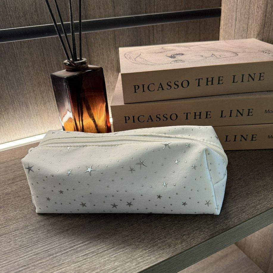 Starry Pattern Multi-Compartment Pencil Case