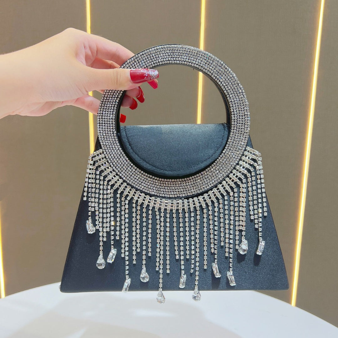 Crystal-Handled Evening Handbag