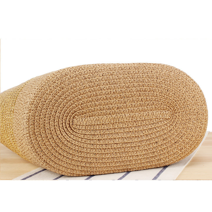 Straw bag in modern stripe look Kalsten