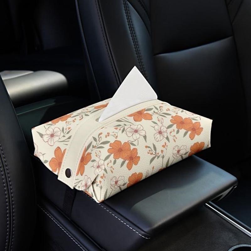 Floral Design Tissue Box Cover Kalsten