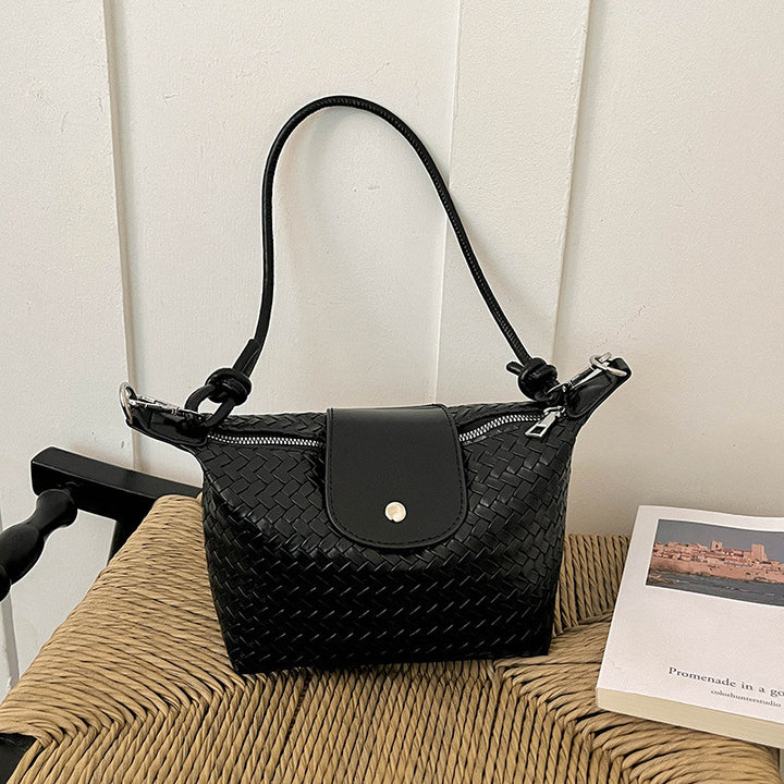 Woven Handheld Bucket Bag
