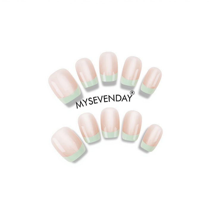 Premium French Tip Press-On Nails with Glossy Finish Kalsten