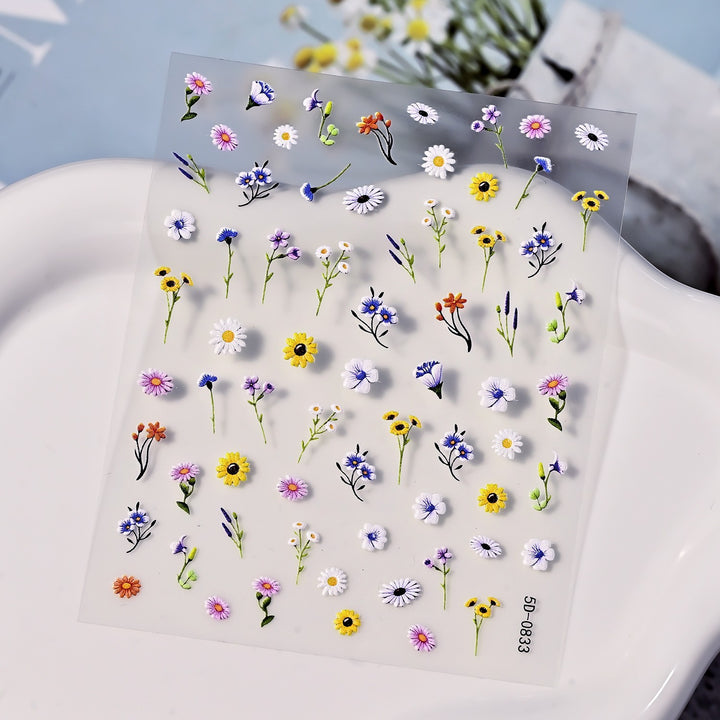 Floral Nail Art Stickers