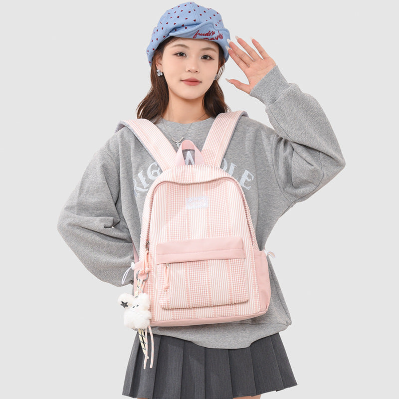 Stylish Striped Design Backpack Kalsten