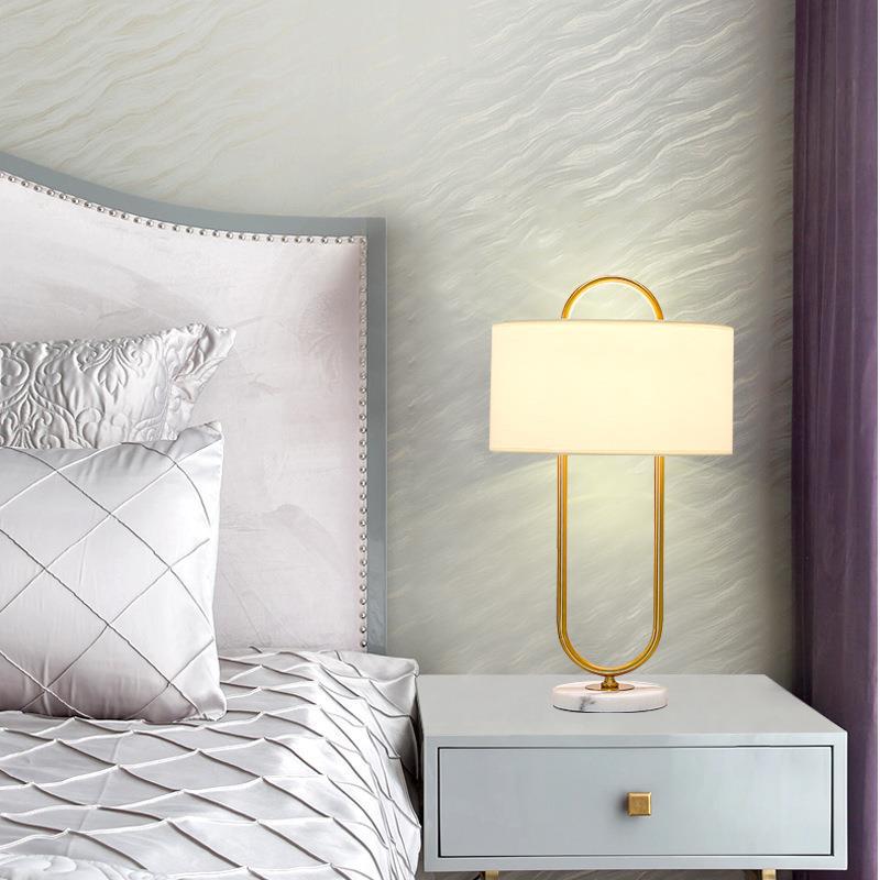 Elegant Sculptural Table Lamp with Marble Base