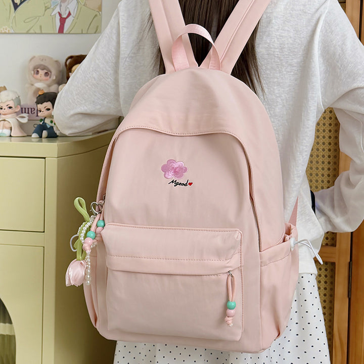 Elegant Floral Embellished Backpack Kalsten