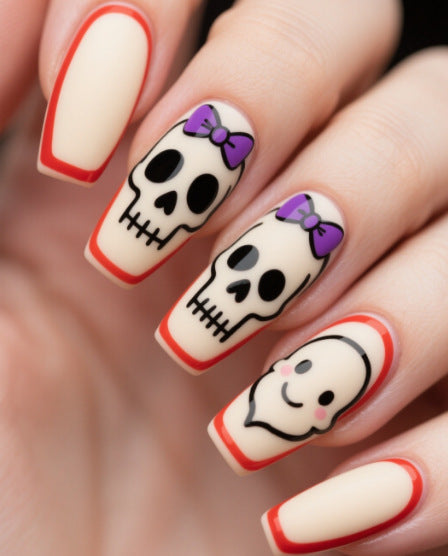 Artistic Halloween Themed Nail Art Kalsten