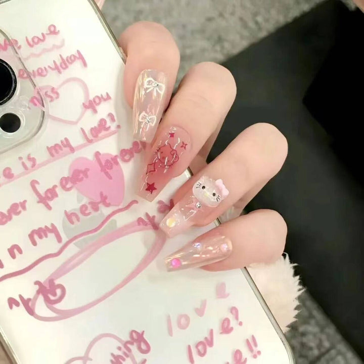 Premium Glamorous Press-On Nail Extensions Kalsten