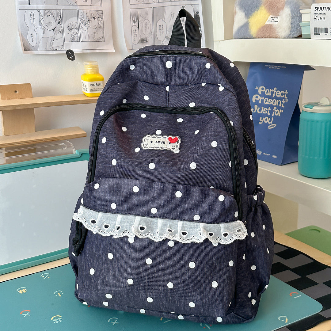 Trendy Star-Print School Backpack Kalsten