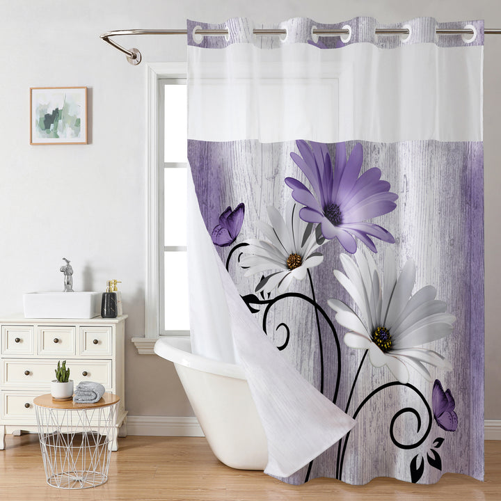 Floral Print Shower Curtain Kalsten