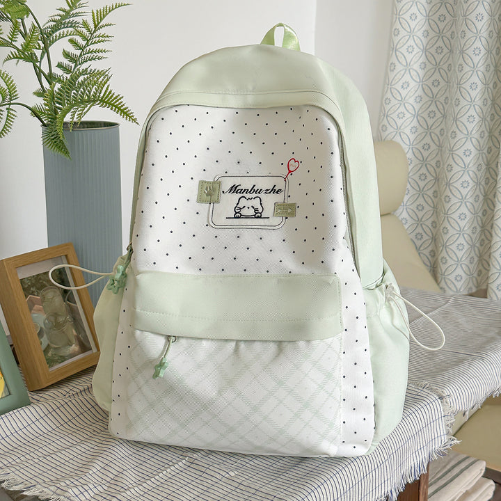 Playful Character-Embellished School Backpack Kalsten