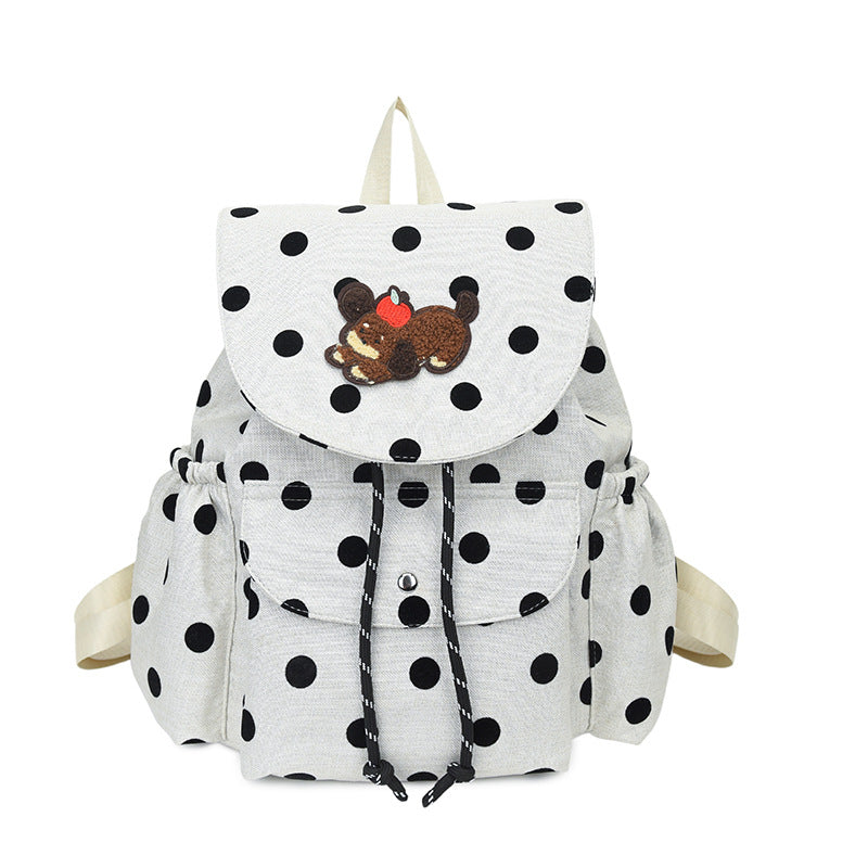 Playful Polka Dot Themed Backpack Kalsten