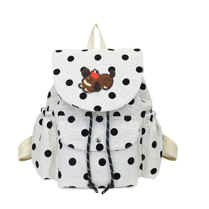 Playful Polka Dot Themed Backpack Kalsten