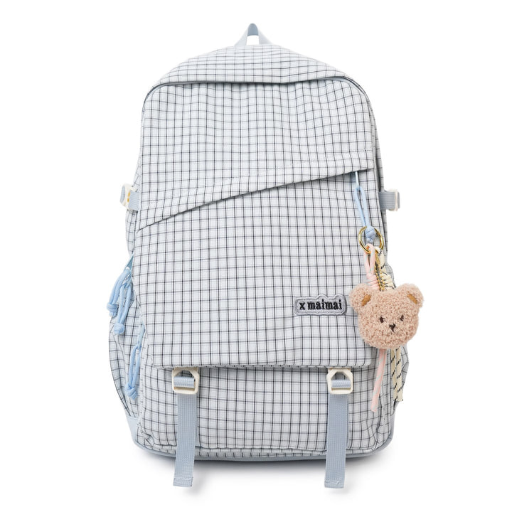 Stylish Grid Pattern Backpack Kalsten