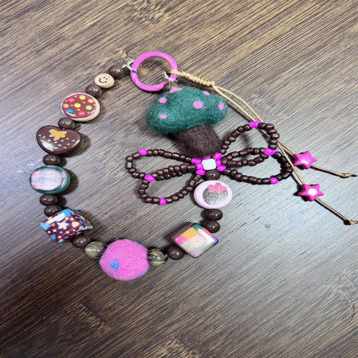 Decorative Beaded Charm Keychain Kalsten 1790135023