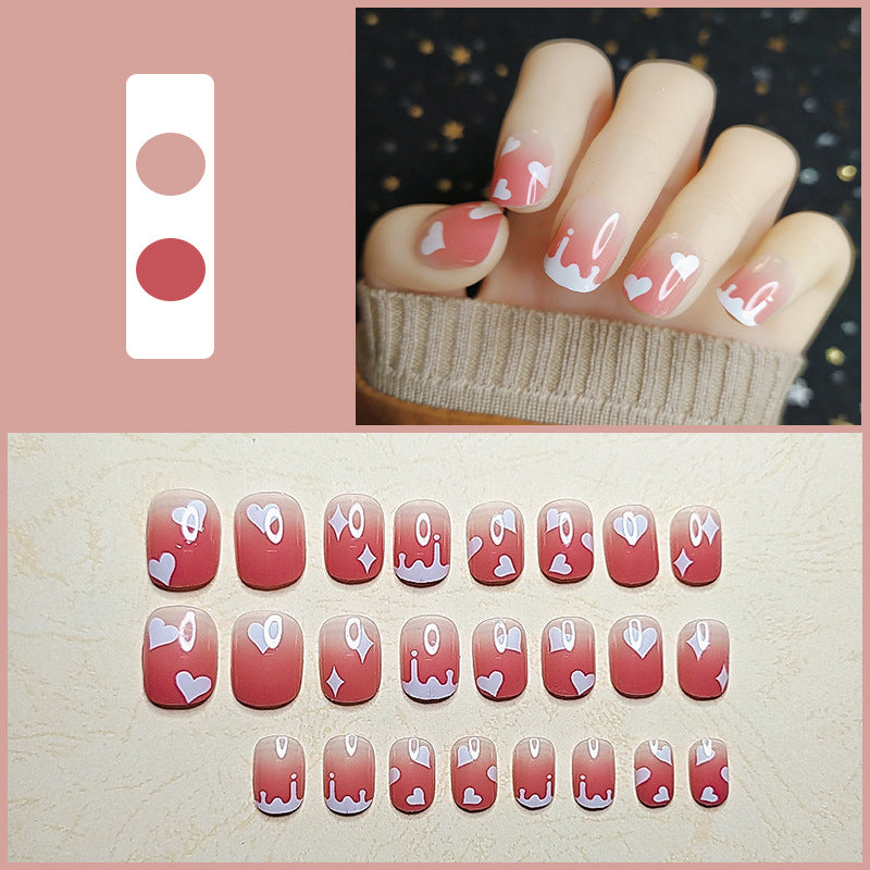 Artistic Floral Press-On Nail Set  1791804112