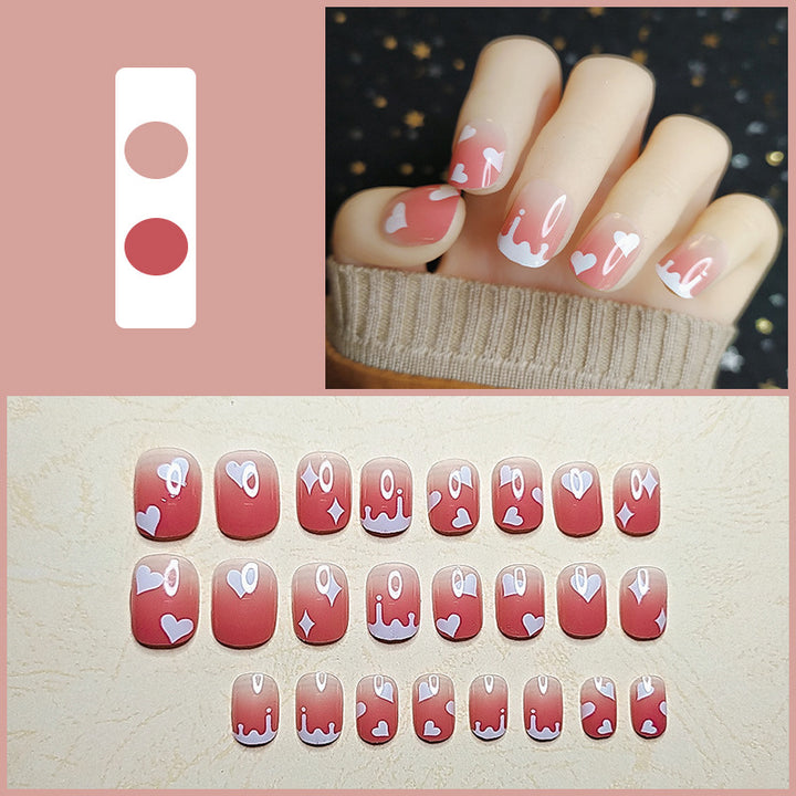 Artistic Floral Press-On Nail Set  1791804112