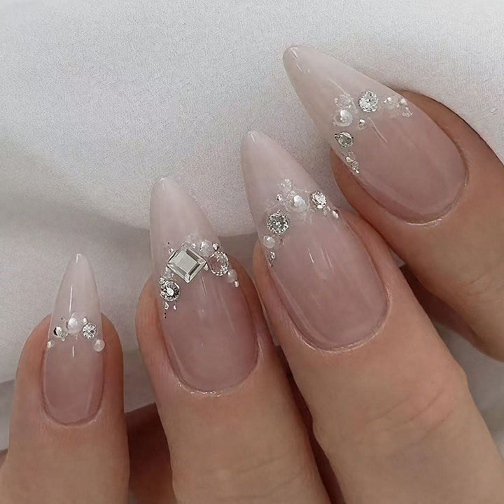Elegant Decorative Stiletto Nail Enhancements Kalsten