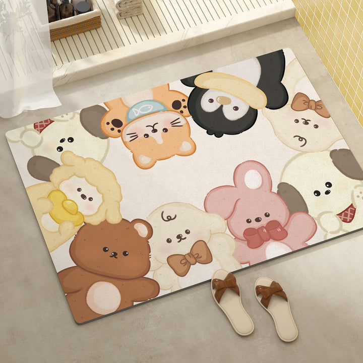Cute Animal-Themed Bathroom Mat Kalsten