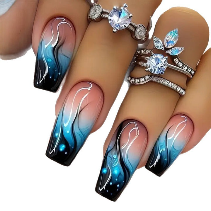 Artistic Long Acrylic Nail Extensions Kalsten