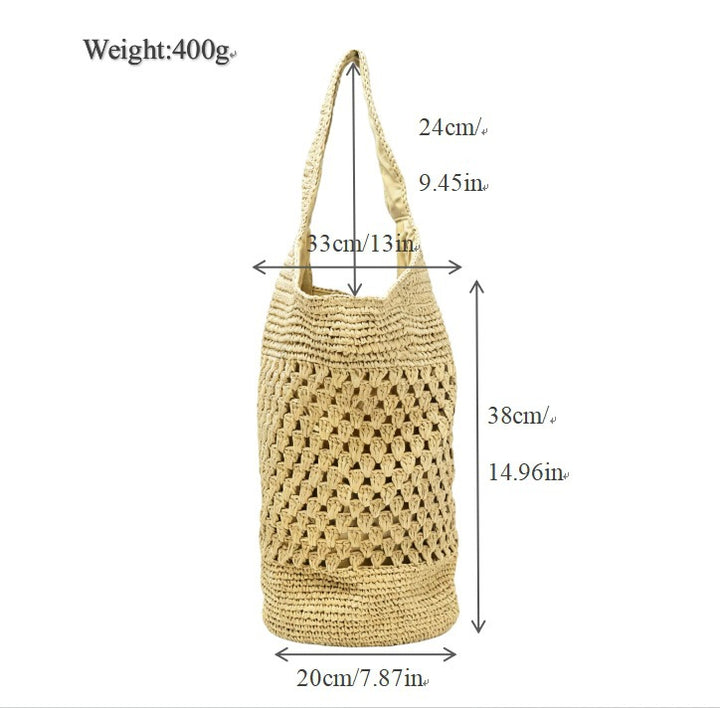 Hand-knotted structure shopping bag Kalsten