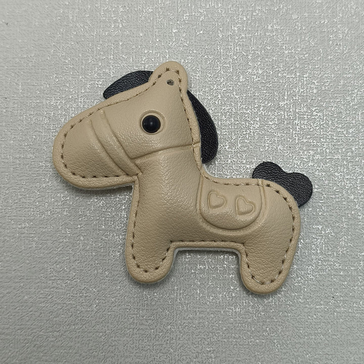 Leather Horse-Shaped Keychain Kalsten