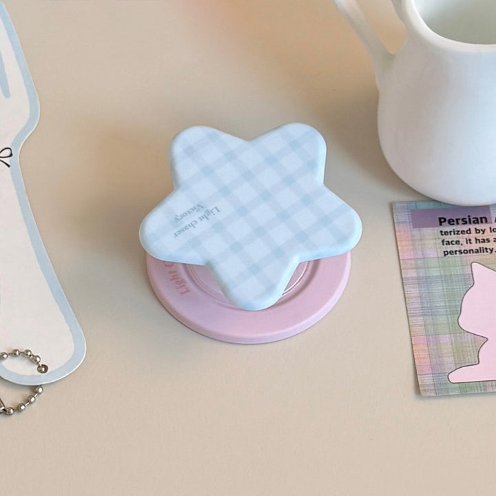 Playful star-shaped silicone coaster Kalsten