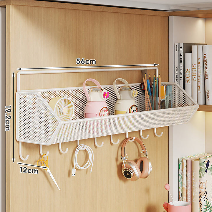 Clip-On Mesh Cabinet Edge Storage Basket Organizer