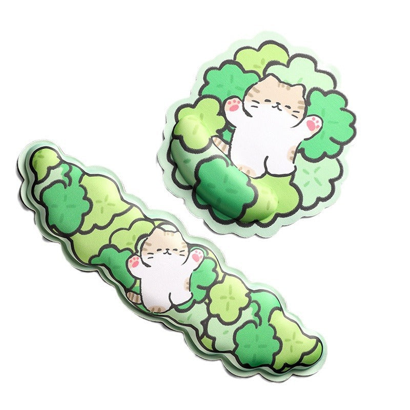 Cute Cat-Themed Ergonomic Mouse Pad