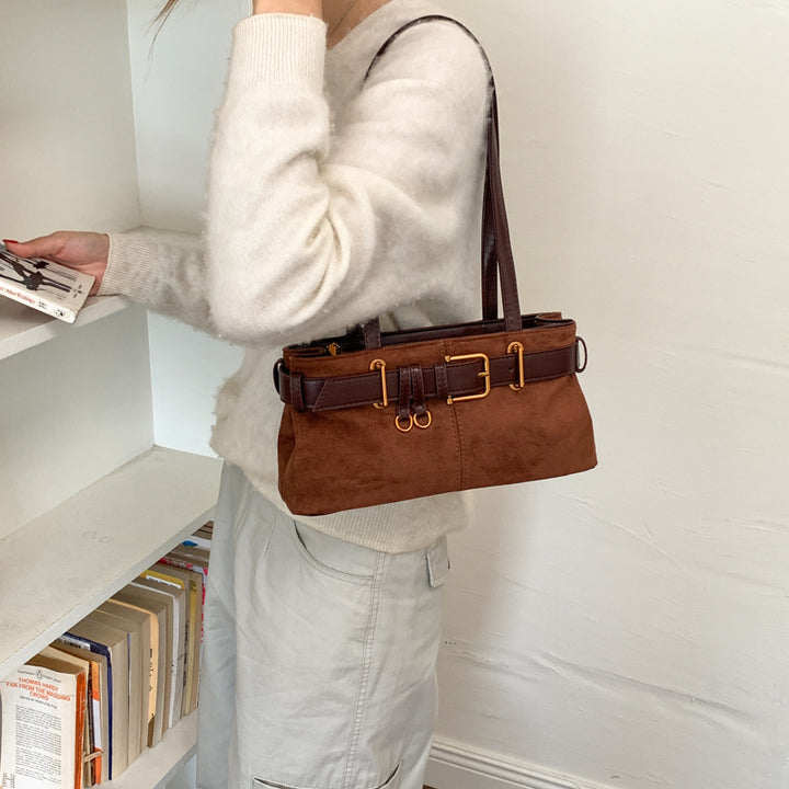 Elegant Suede Handbag