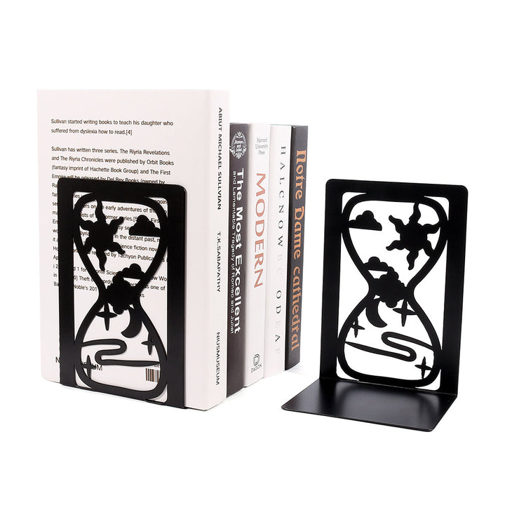 Artistic Deer-Themed Metal Bookends
