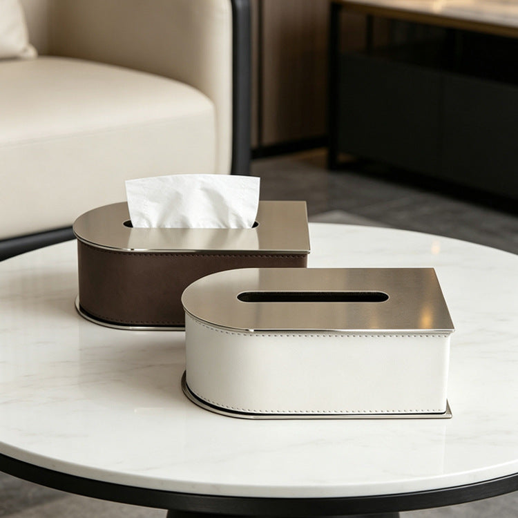 Stylish Leather Tissue Box Holder