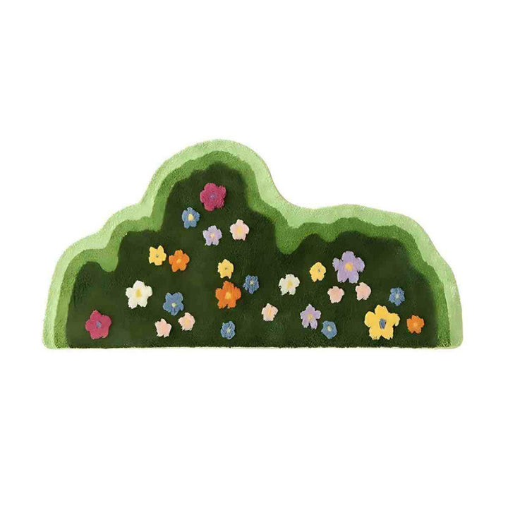 Abstract Mountain-shaped Rug