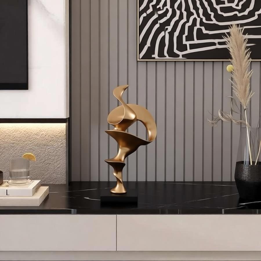 Abstract Decorative Flowing Sculpture