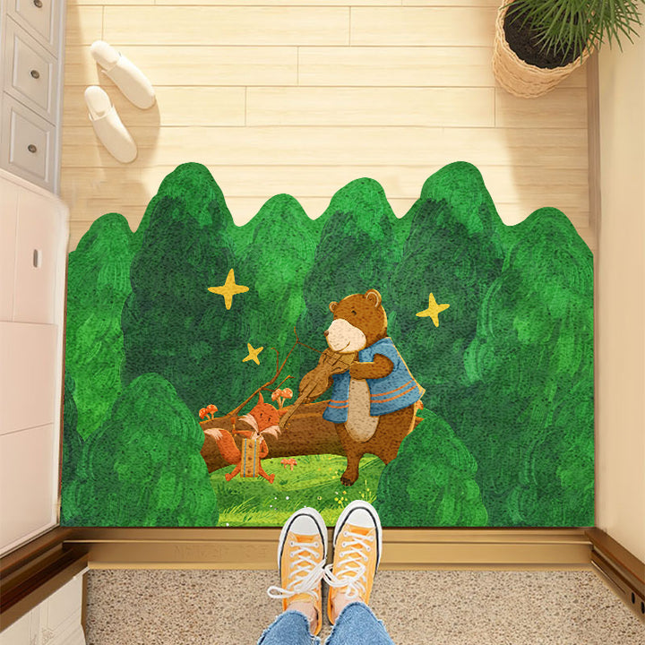 Playful Animal-Themed Bath Mat