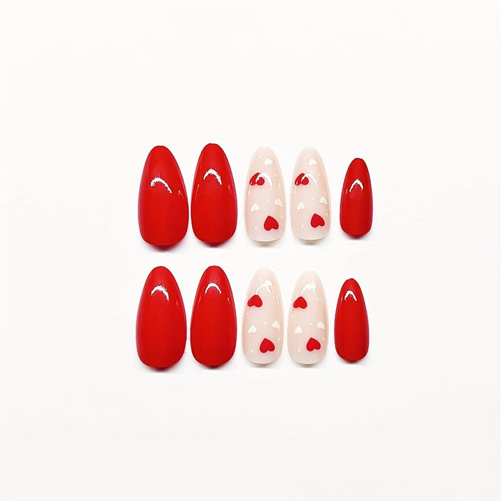 Romantic Heart Nail Art Kalsten